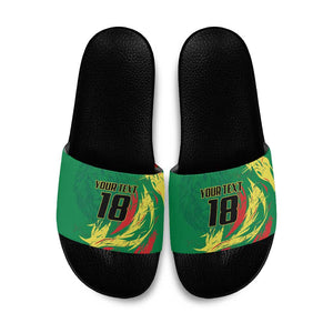 Senegal Football Pride Custom Slide Sandals Les Lions de la Teranga