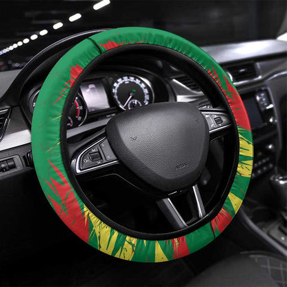 Senegal Football Pride Steering Wheel Cover Les Lions de la Teranga