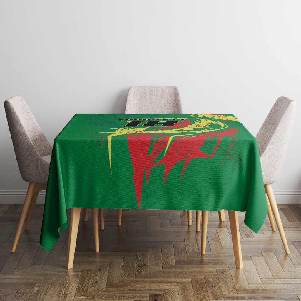 Senegal Football Pride Custom Tablecloth Les Lions de la Teranga