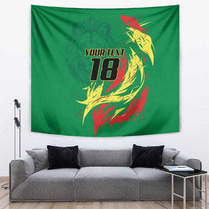 Senegal Football Pride Custom Tapestry Les Lions de la Teranga