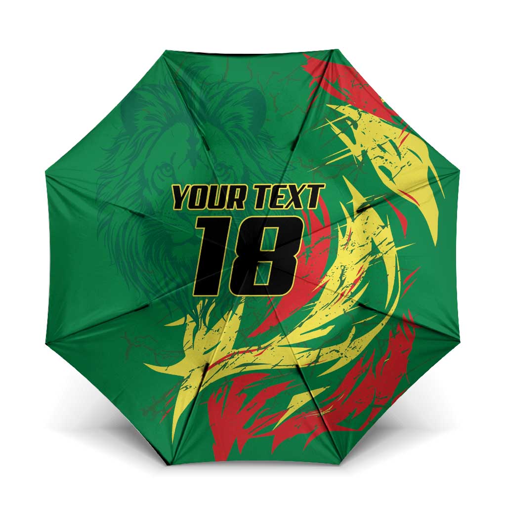 Senegal Football Pride Custom Umbrella Les Lions de la Teranga