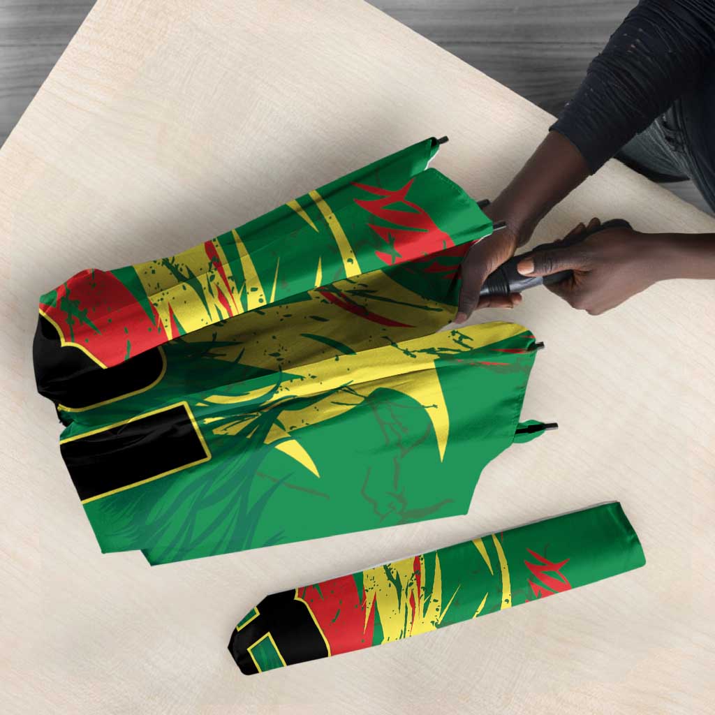 Senegal Football Pride Custom Umbrella Les Lions de la Teranga