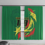 Senegal Football Pride Custom Window Curtain Les Lions de la Teranga