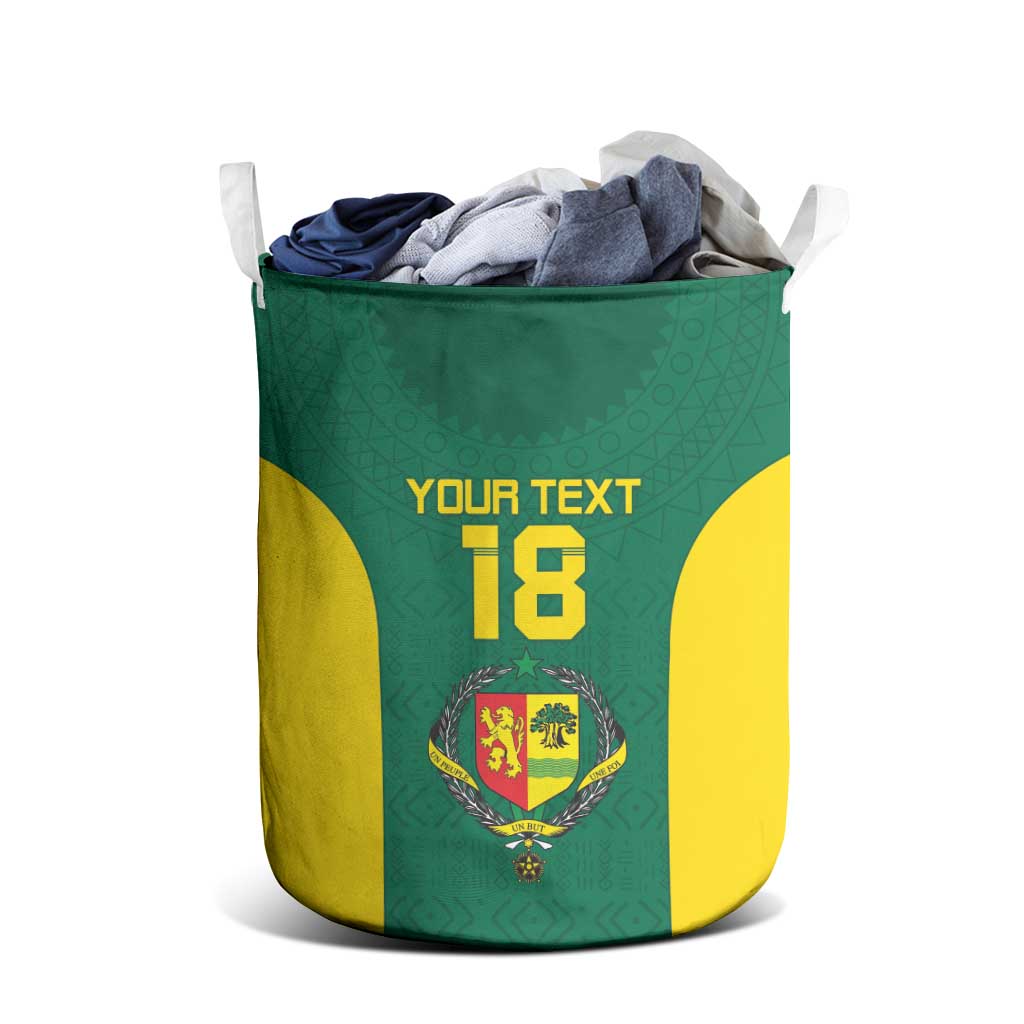 Senegal Football Custom Laundry Basket Pride of African Champions