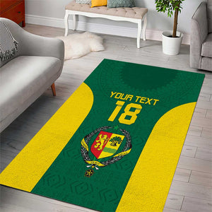Senegal Football Custom Area Rug Pride of African Champions