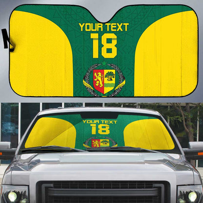 Senegal Football Custom Auto Sun Shade Pride of African Champions