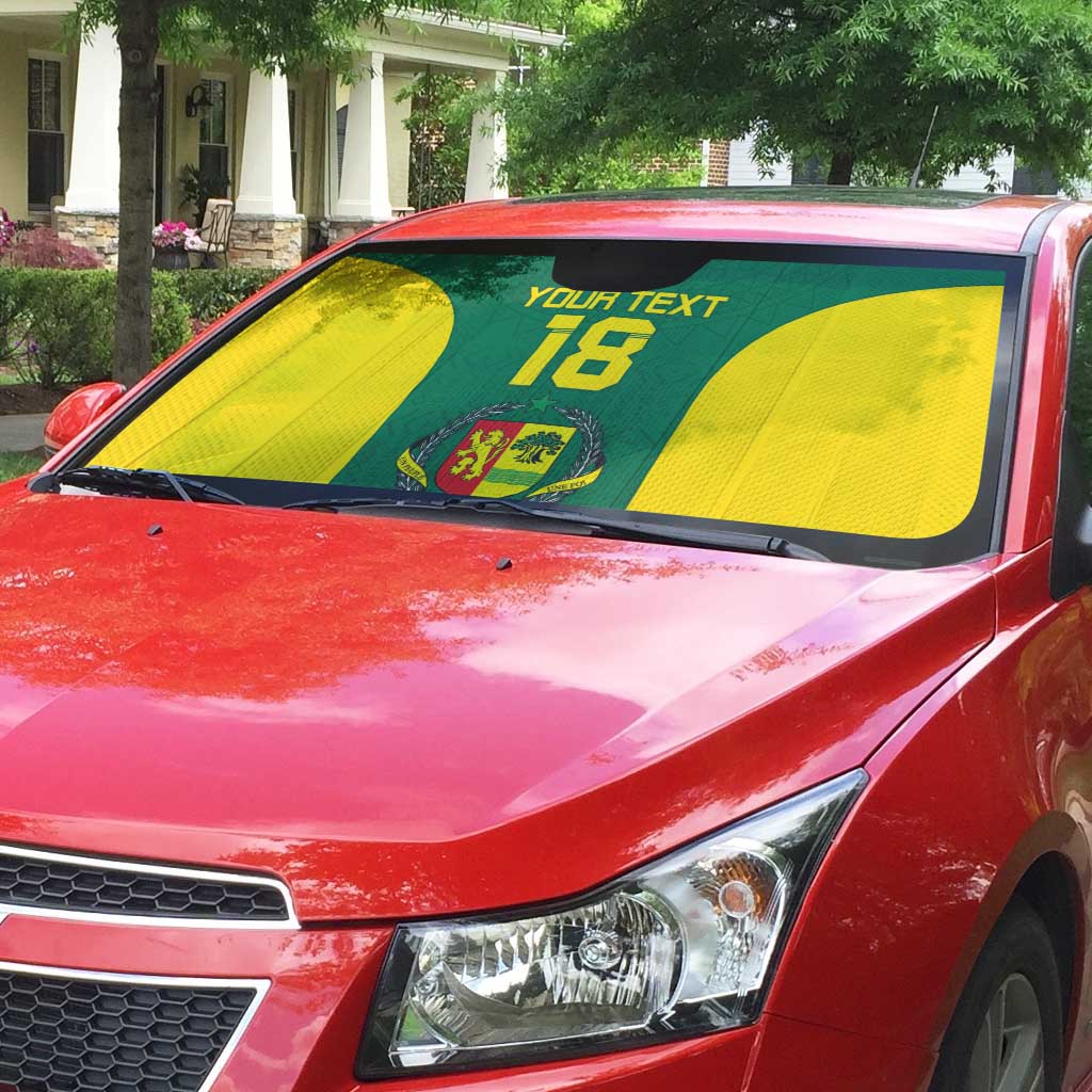 Senegal Football Custom Auto Sun Shade Pride of African Champions