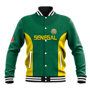 Senegal Football Custom Baseball Jacket Pride of African Champions