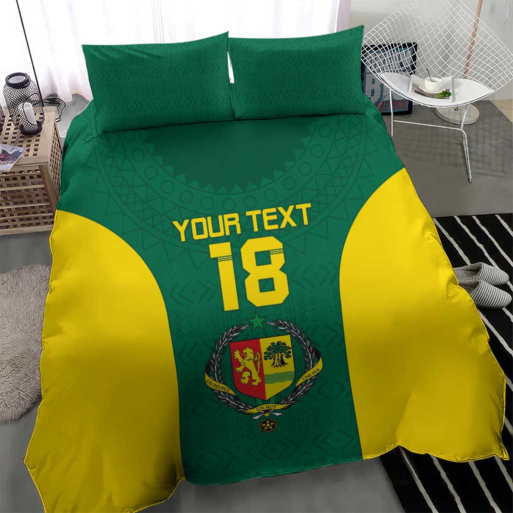 Senegal Football Custom Bedding Set Pride of African Champions