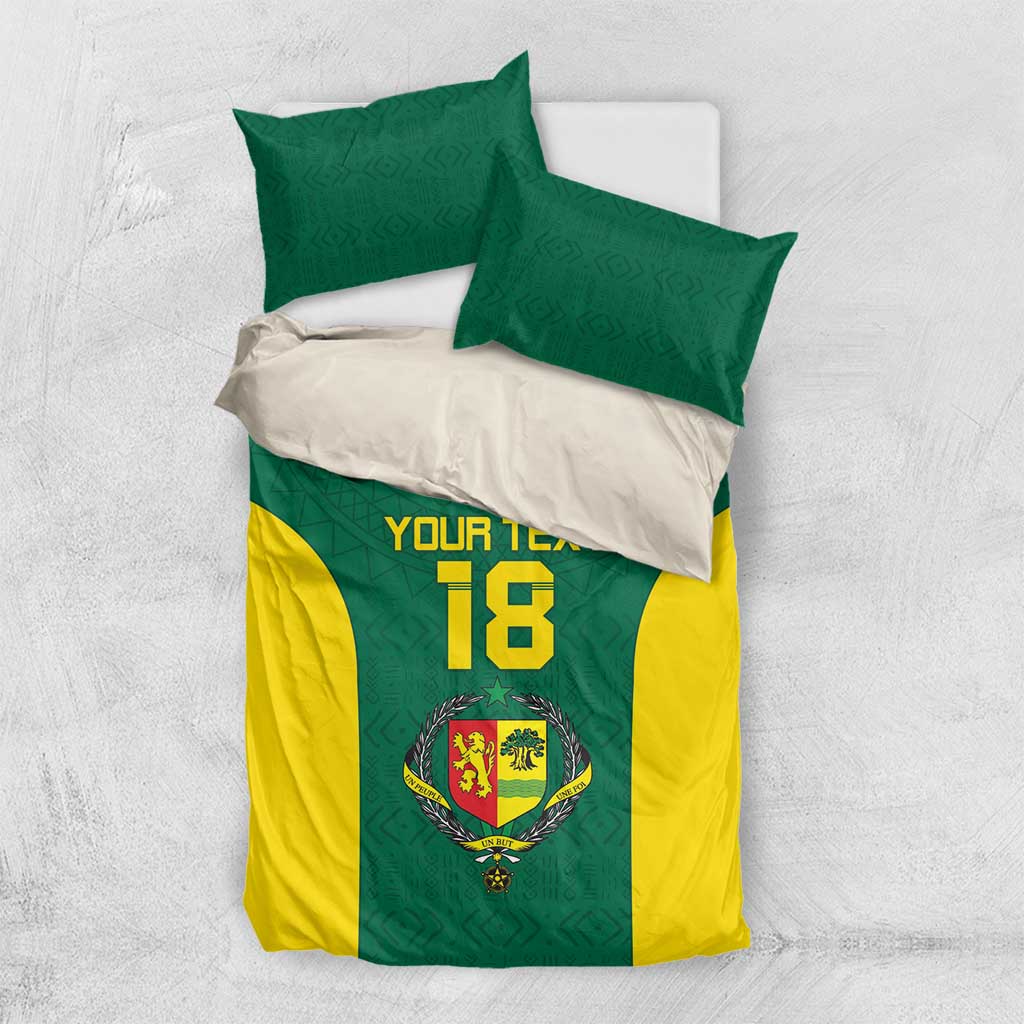 Senegal Football Custom Bedding Set Pride of African Champions