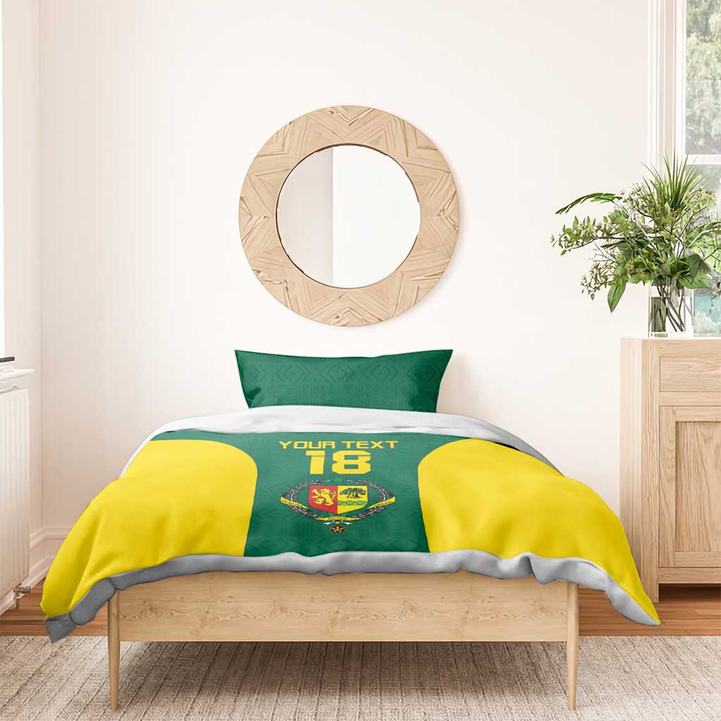 Senegal Football Custom Bedding Set Pride of African Champions
