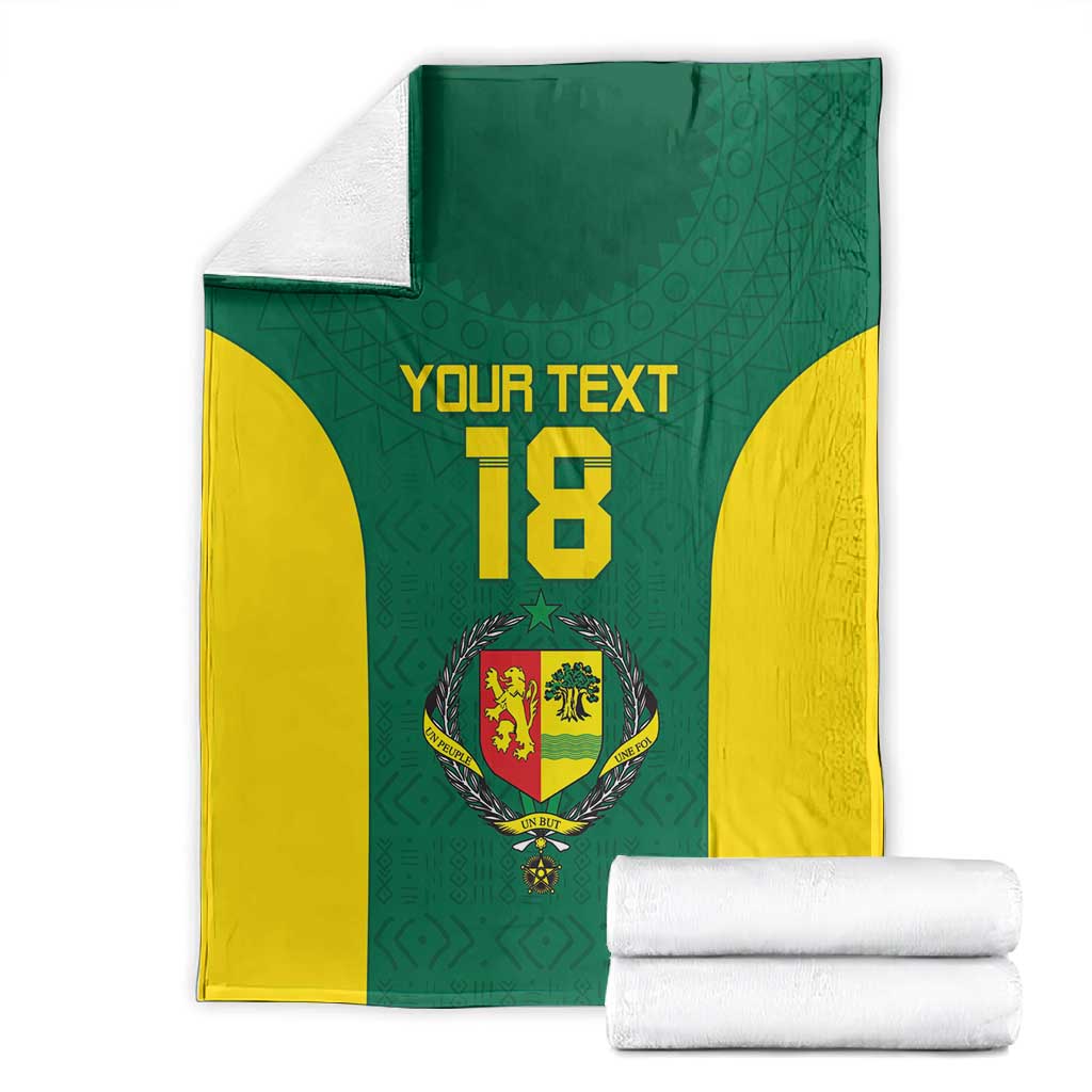 Senegal Football Custom Blanket Pride of African Champions