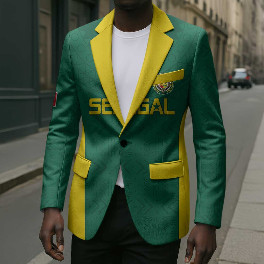 Senegal Football Custom Blazer Pride of African Champions
