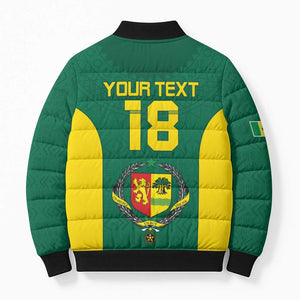 Senegal Football Custom Bomber Puffer Jacket Pride of African Champions
