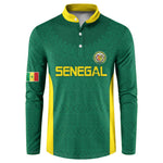 Senegal Football Custom Button Sweatshirt Pride of African Champions