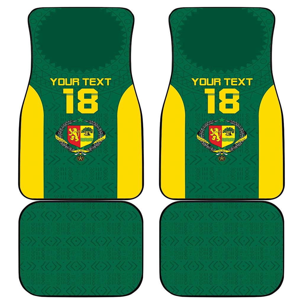Senegal Football Custom Car Mats Pride of African Champions