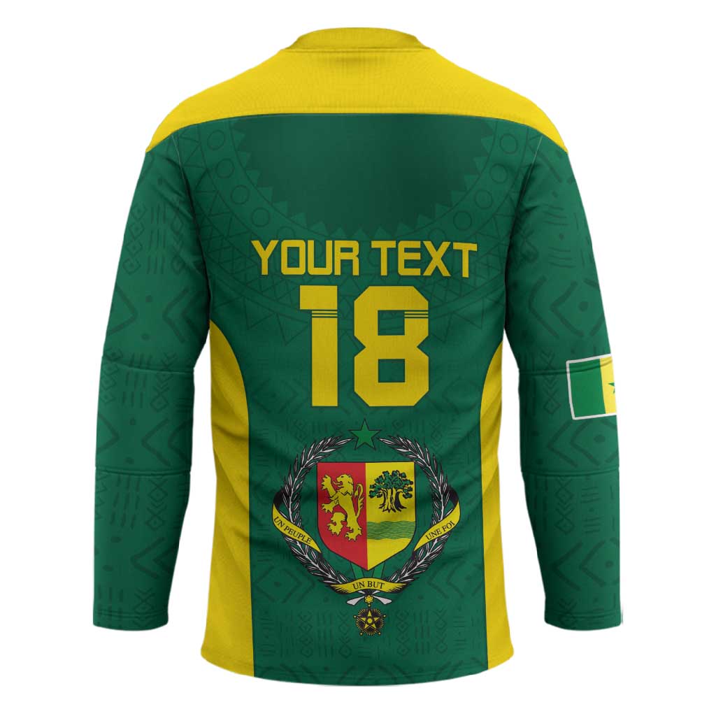 Senegal Football Custom Hockey Jersey Pride of African Champions