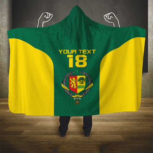 Senegal Football Custom Hooded Blanket Pride of African Champions