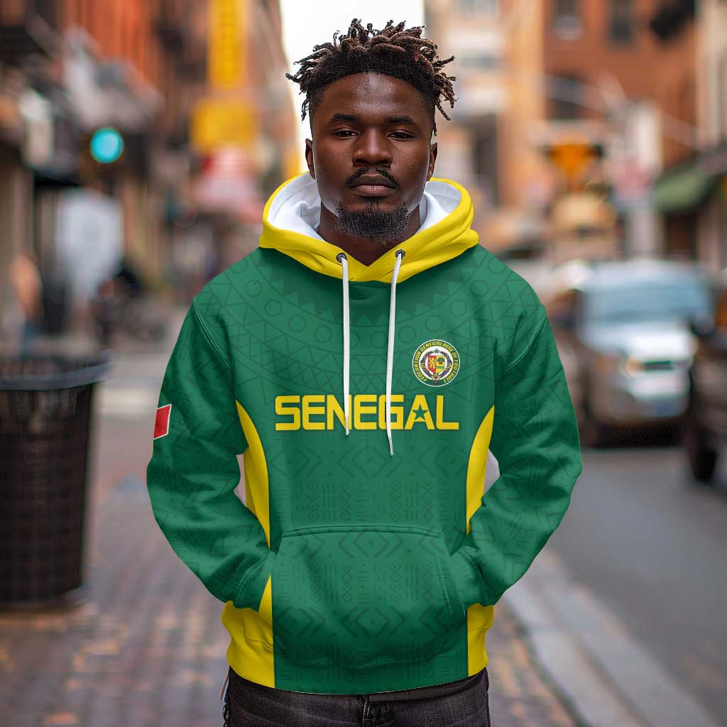 Senegal Football Custom Hoodie Pride of African Champions