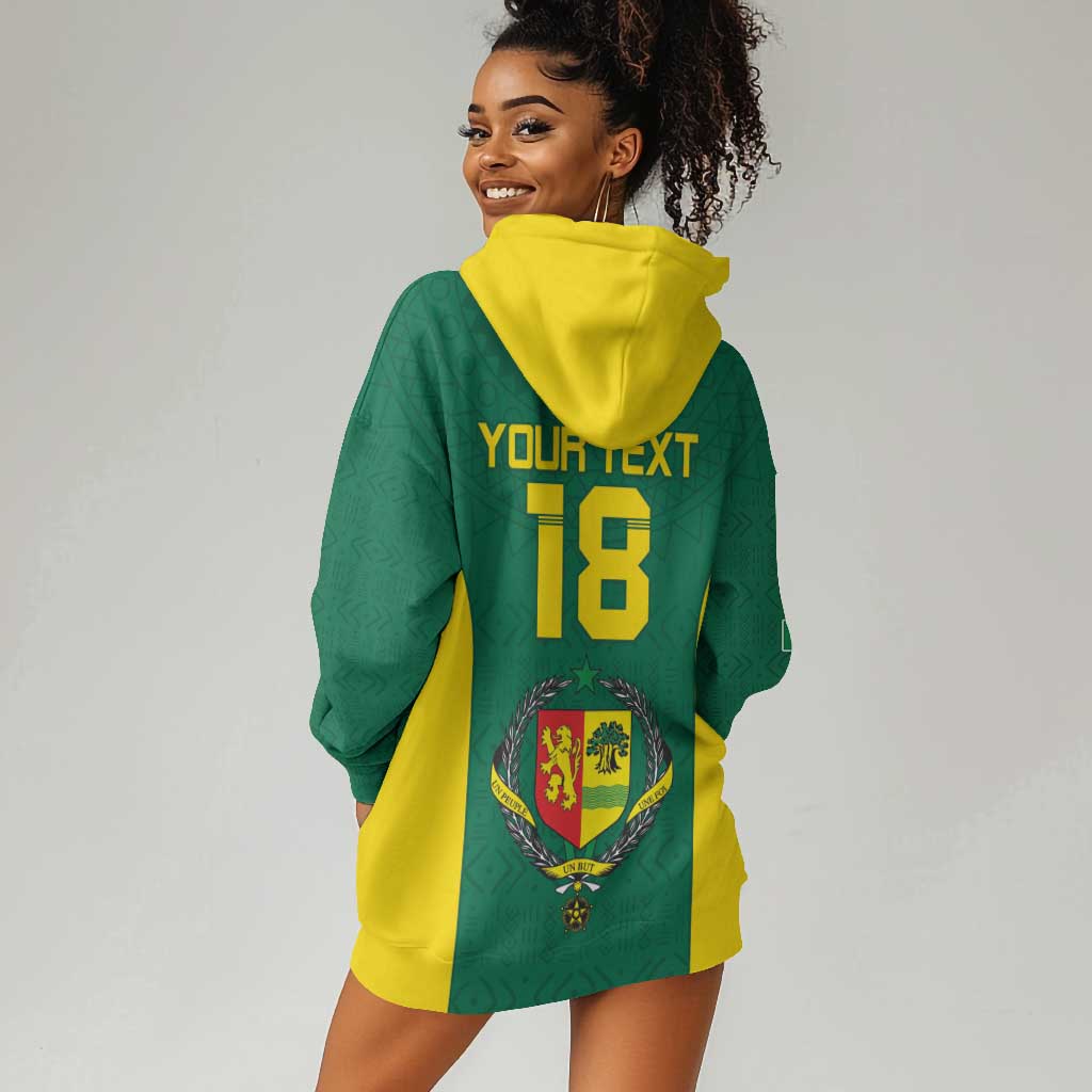Senegal Football Custom Hoodie Dress Pride of African Champions