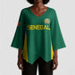 Senegal Football Custom Kimono Sleeve Blouse Pride of African Champions