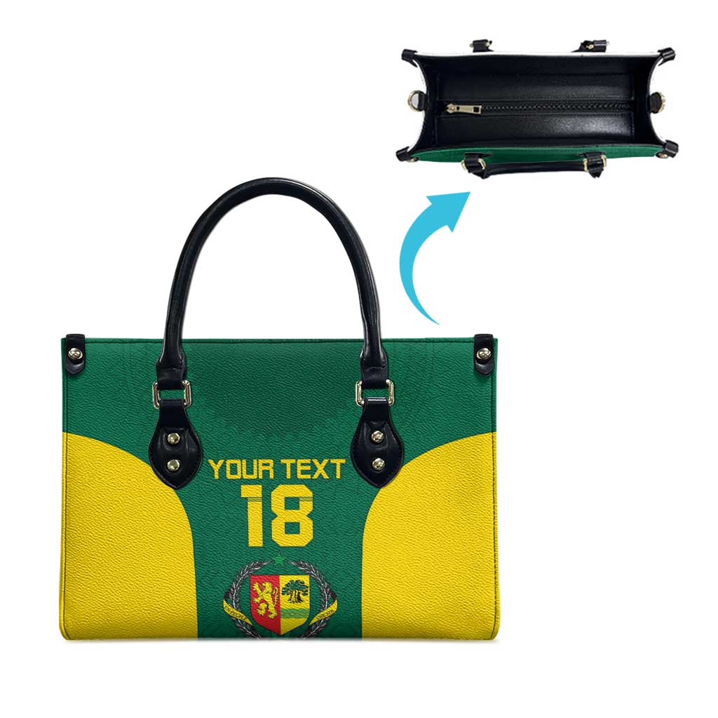 Senegal Football Custom Leather Bag Pride of African Champions