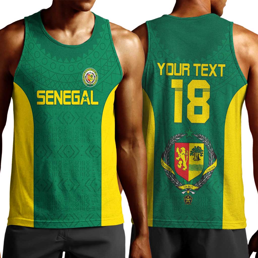 Senegal Football Custom Men Tank Top Pride of African Champions