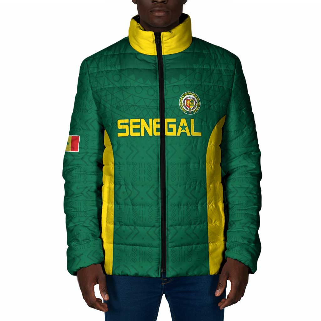 Senegal Football Custom Padded Jacket Pride of African Champions