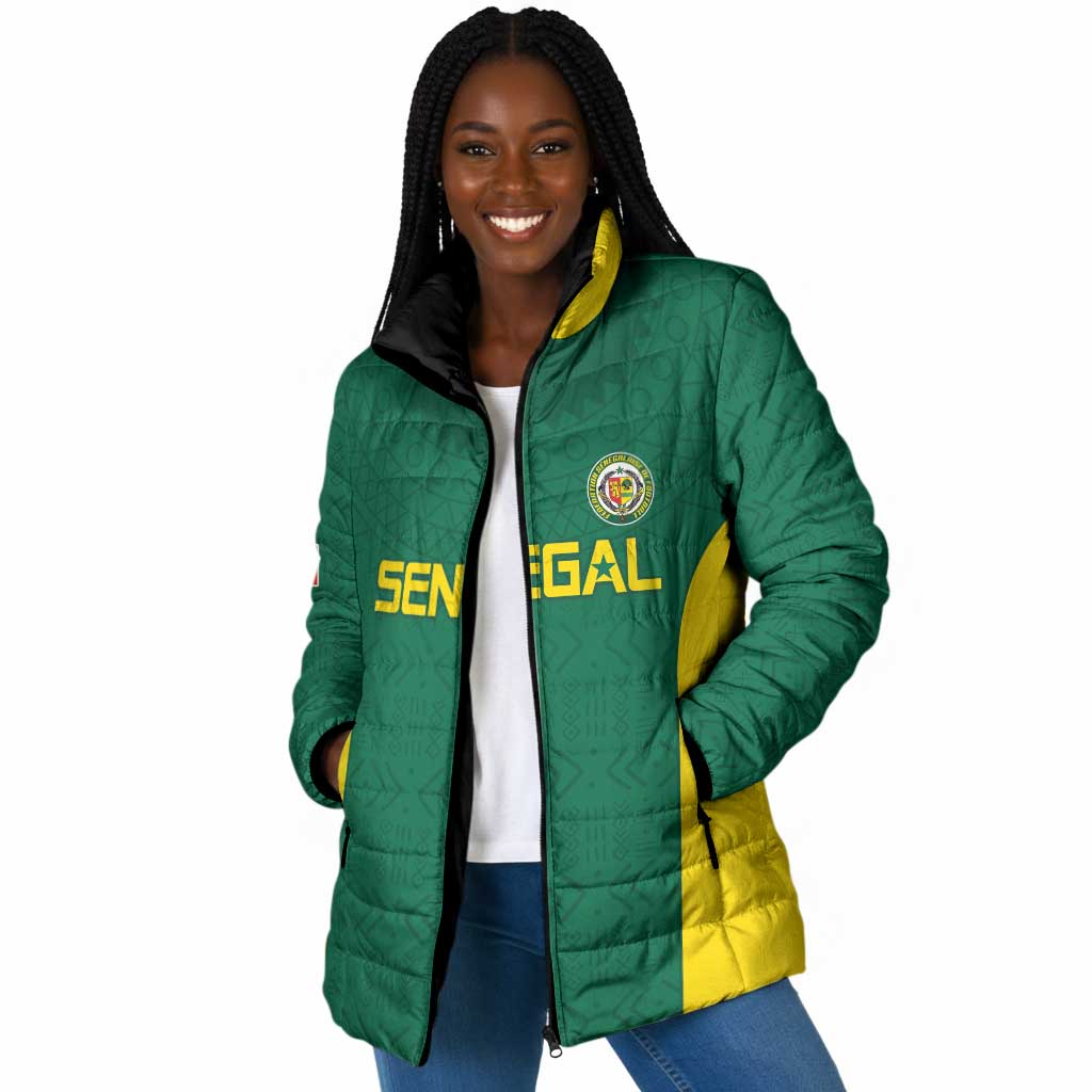 Senegal Football Custom Padded Jacket Pride of African Champions