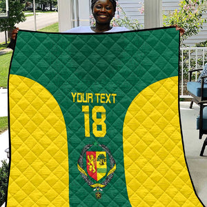 Senegal Football Custom Quilt Pride of African Champions