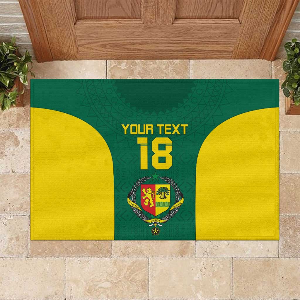 Senegal Football Custom Rubber Doormat Pride of African Champions
