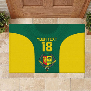 Senegal Football Custom Rubber Doormat Pride of African Champions