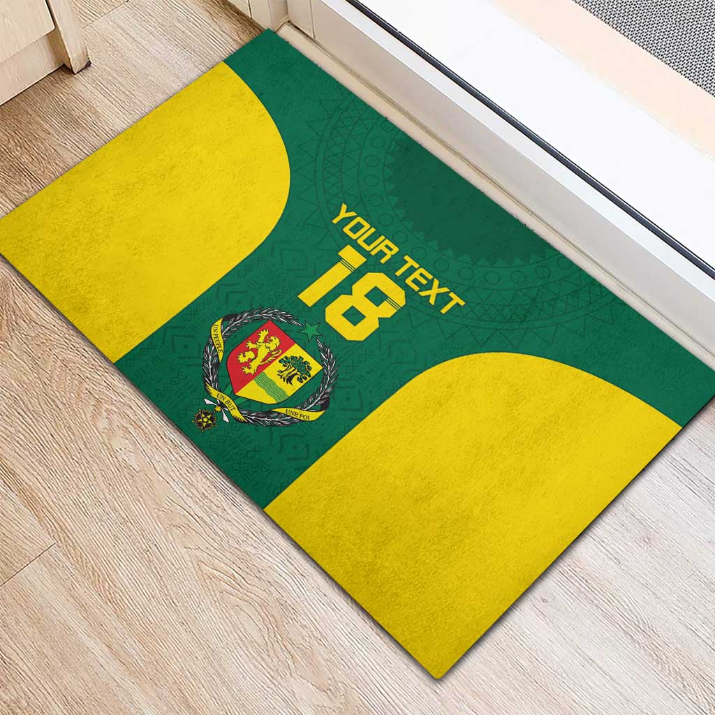 Senegal Football Custom Rubber Doormat Pride of African Champions