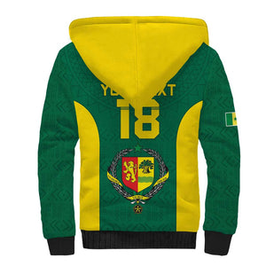 Senegal Football Custom Sherpa Hoodie Pride of African Champions
