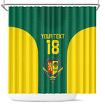Senegal Football Custom Shower Curtain Pride of African Champions