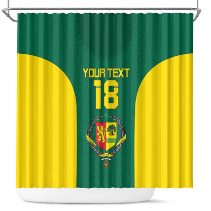 Senegal Football Custom Shower Curtain Pride of African Champions