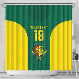 Senegal Football Custom Shower Curtain Pride of African Champions