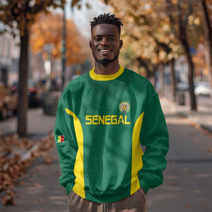 Senegal Football Custom Sweatshirt Pride of African Champions