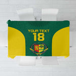 Senegal Football Custom Tablecloth Pride of African Champions