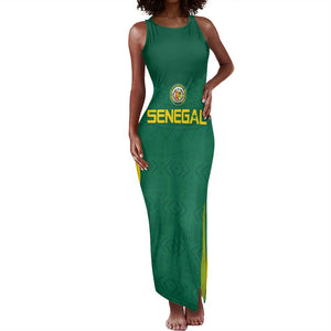Senegal Football Custom Tank Maxi Dress Pride of African Champions