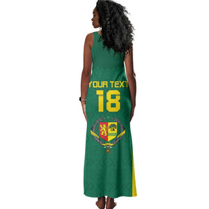 Senegal Football Custom Tank Maxi Dress Pride of African Champions