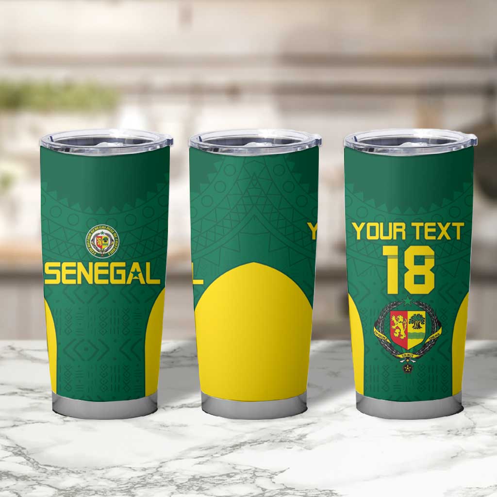 Senegal Football Custom Tumbler Cup Pride of African Champions