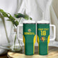 Senegal Football Custom Tumbler With Handle Pride of African Champions
