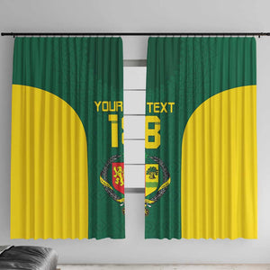 Senegal Football Custom Window Curtain Pride of African Champions