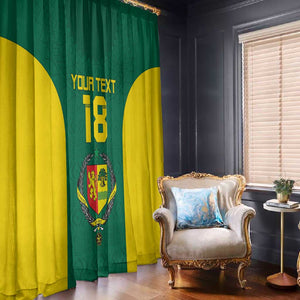 Senegal Football Custom Window Curtain Pride of African Champions