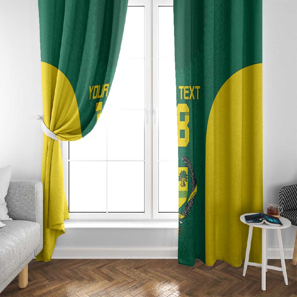 Senegal Football Custom Window Curtain Pride of African Champions