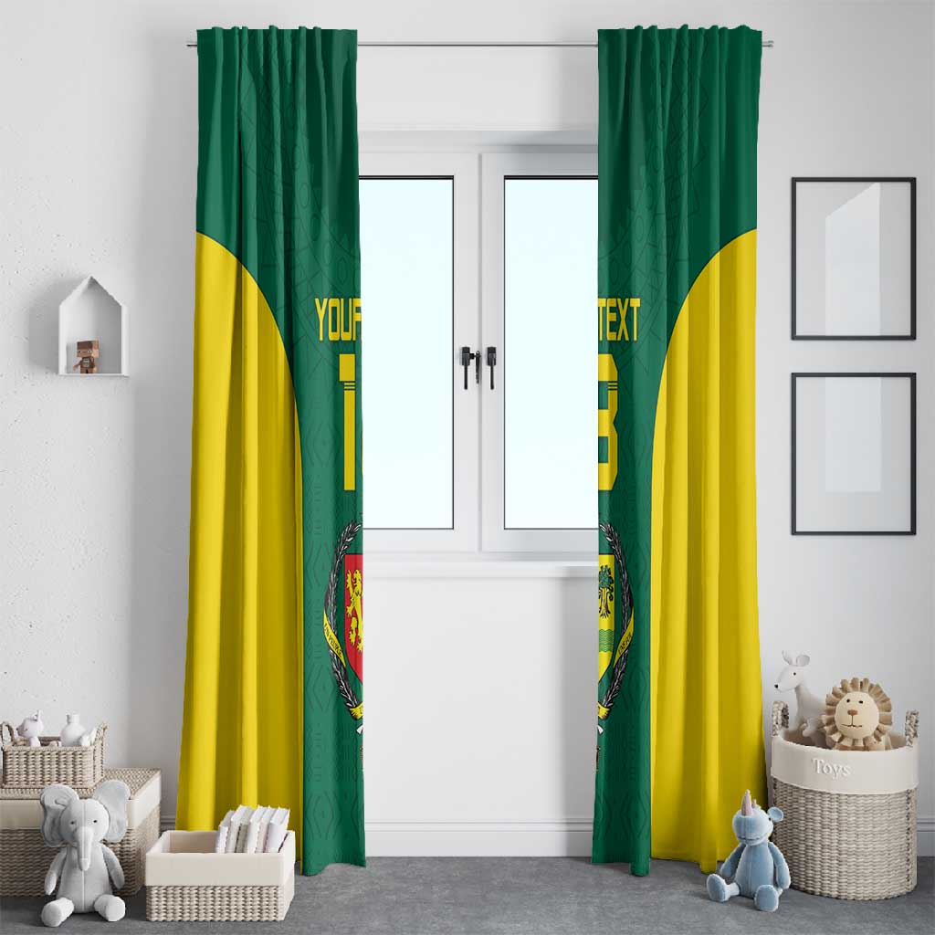 Senegal Football Custom Window Curtain Pride of African Champions