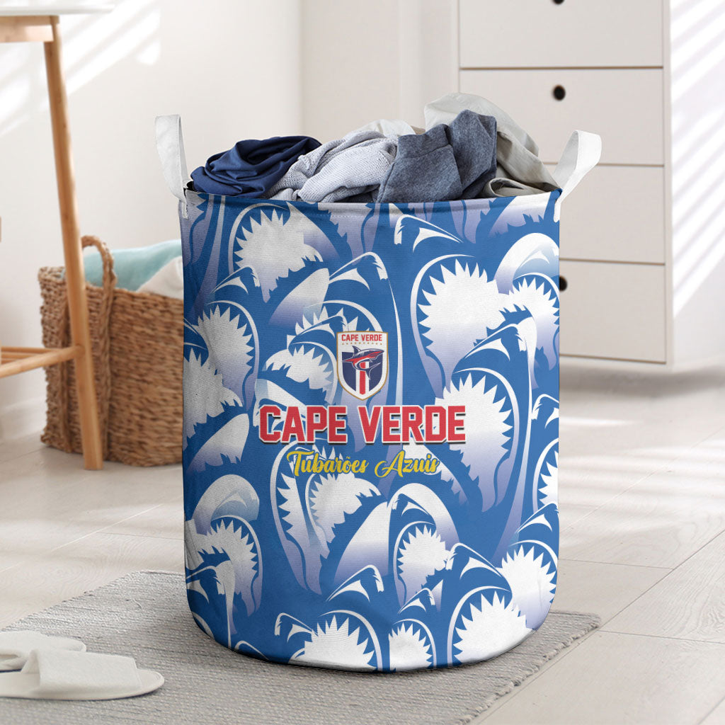 Football Cape Verde Blue Sharks Laundry Basket Rise Again Island