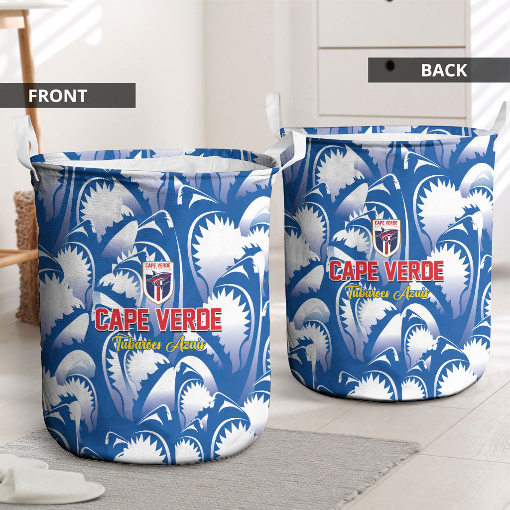 Football Cape Verde Blue Sharks Laundry Basket Rise Again Island