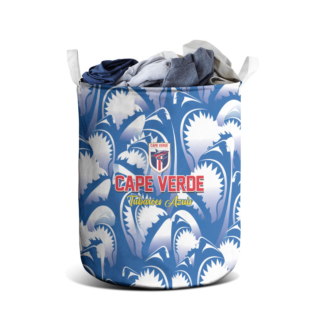 Football Cape Verde Blue Sharks Laundry Basket Rise Again Island